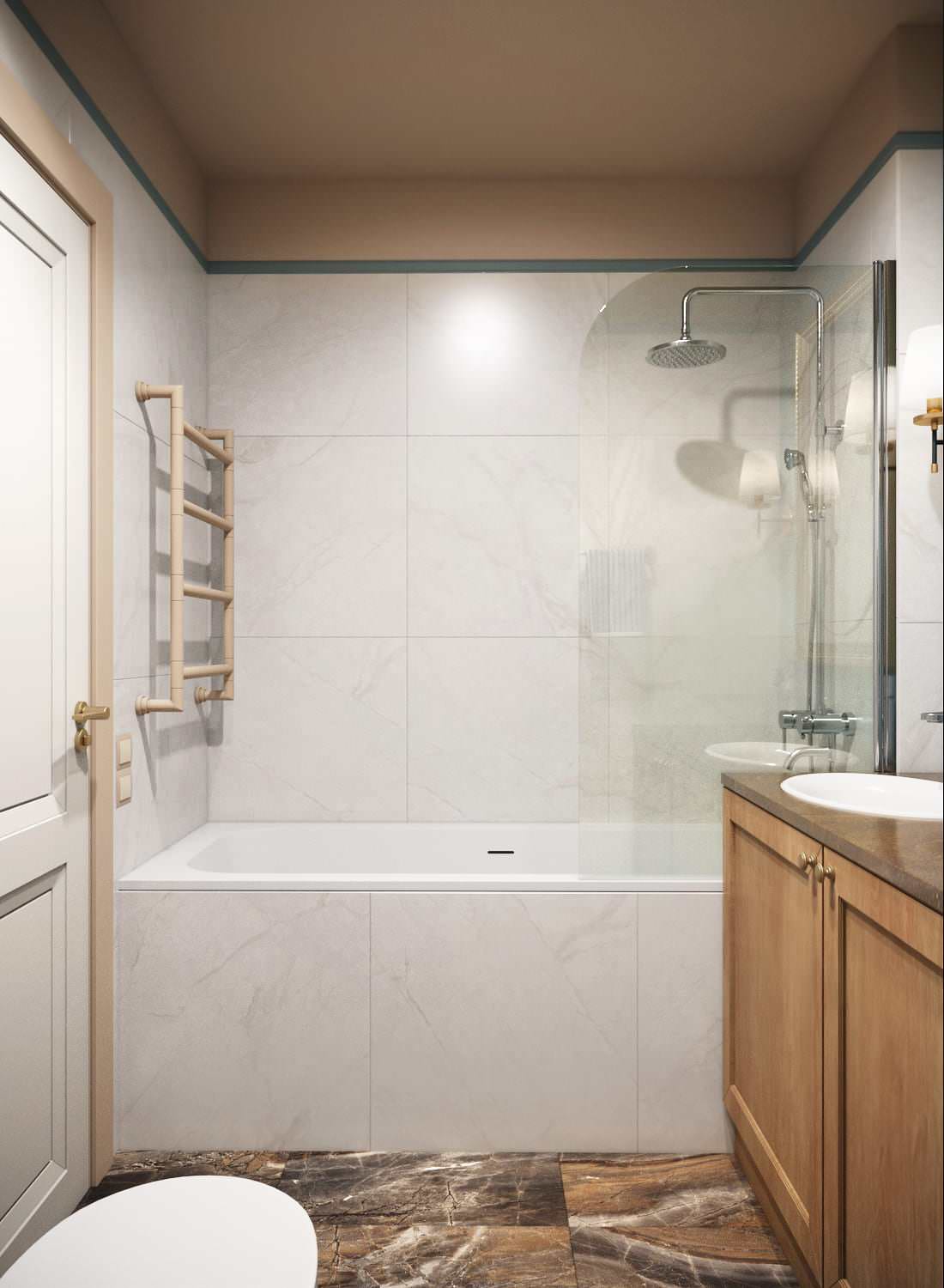 Квартира в голубых оттенках