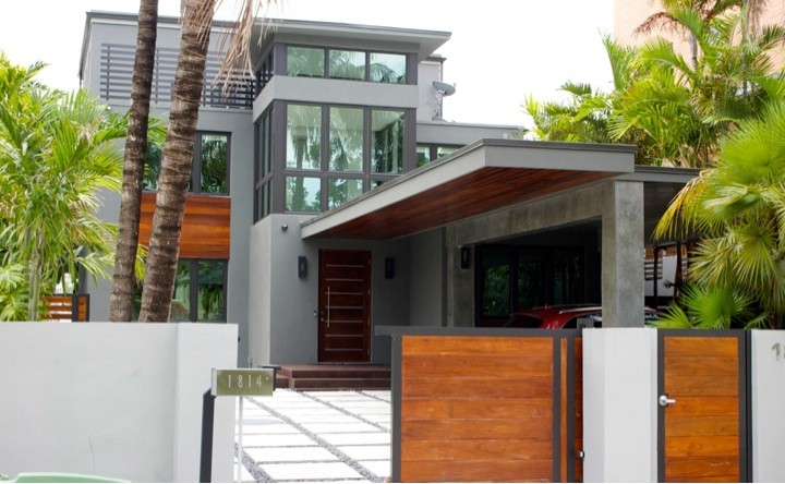 Modern exterior in Miami.