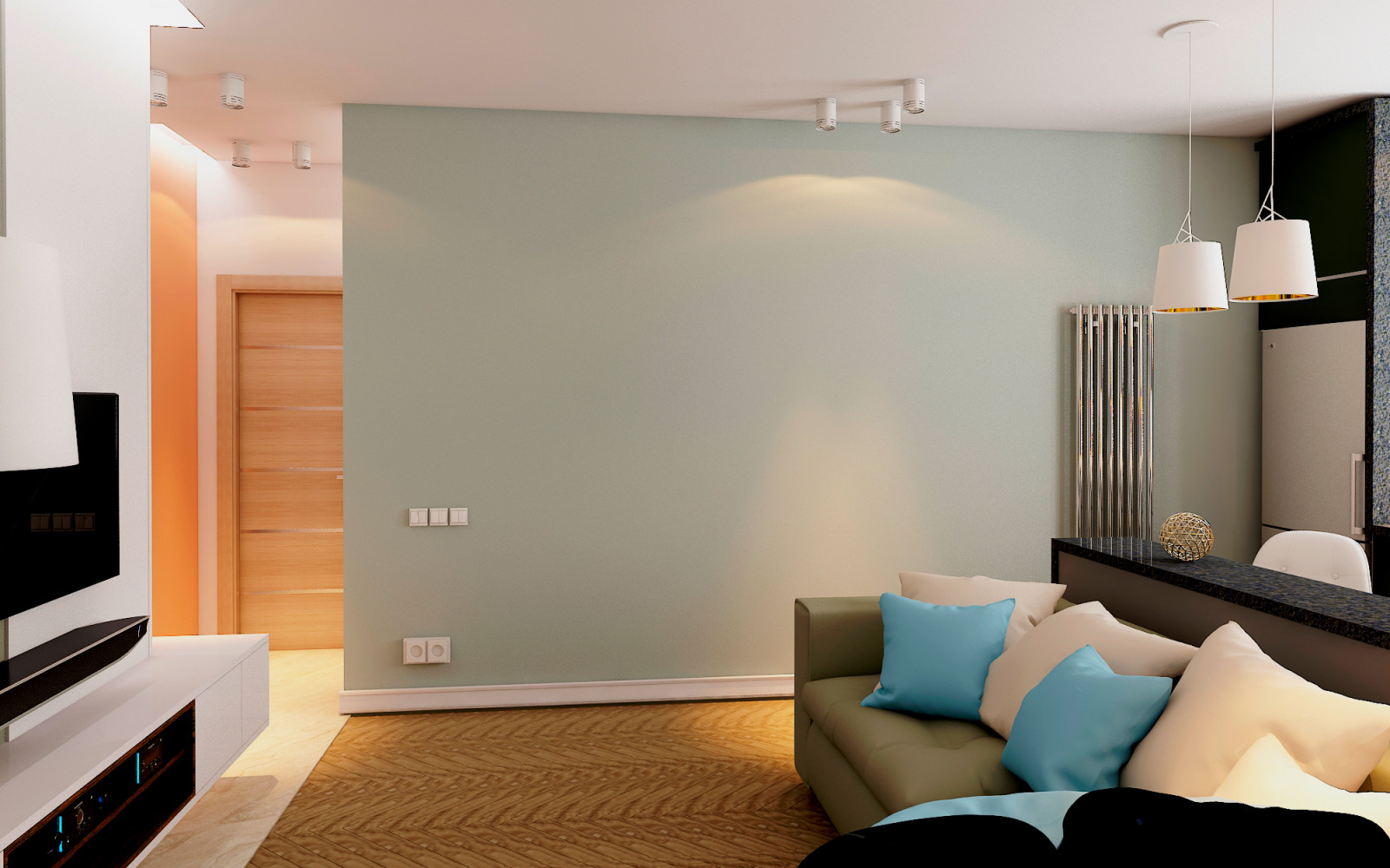 СТИЛЬНЫЙ МИНИМАЛИЗМ (гостиная, кухня-столовая)