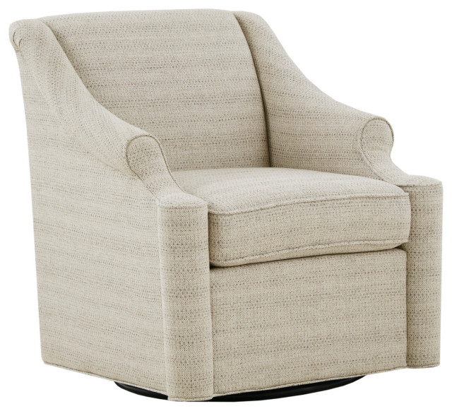 Madison Park Justin Swivel Glider Chair Transitional Gliders by
