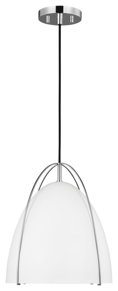 Visual Comfort Studio Norman Pendant Light in Chrome - Transitional ...