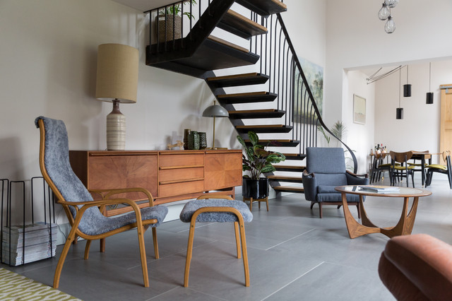 The Barn Conversion retro-vardagsrum