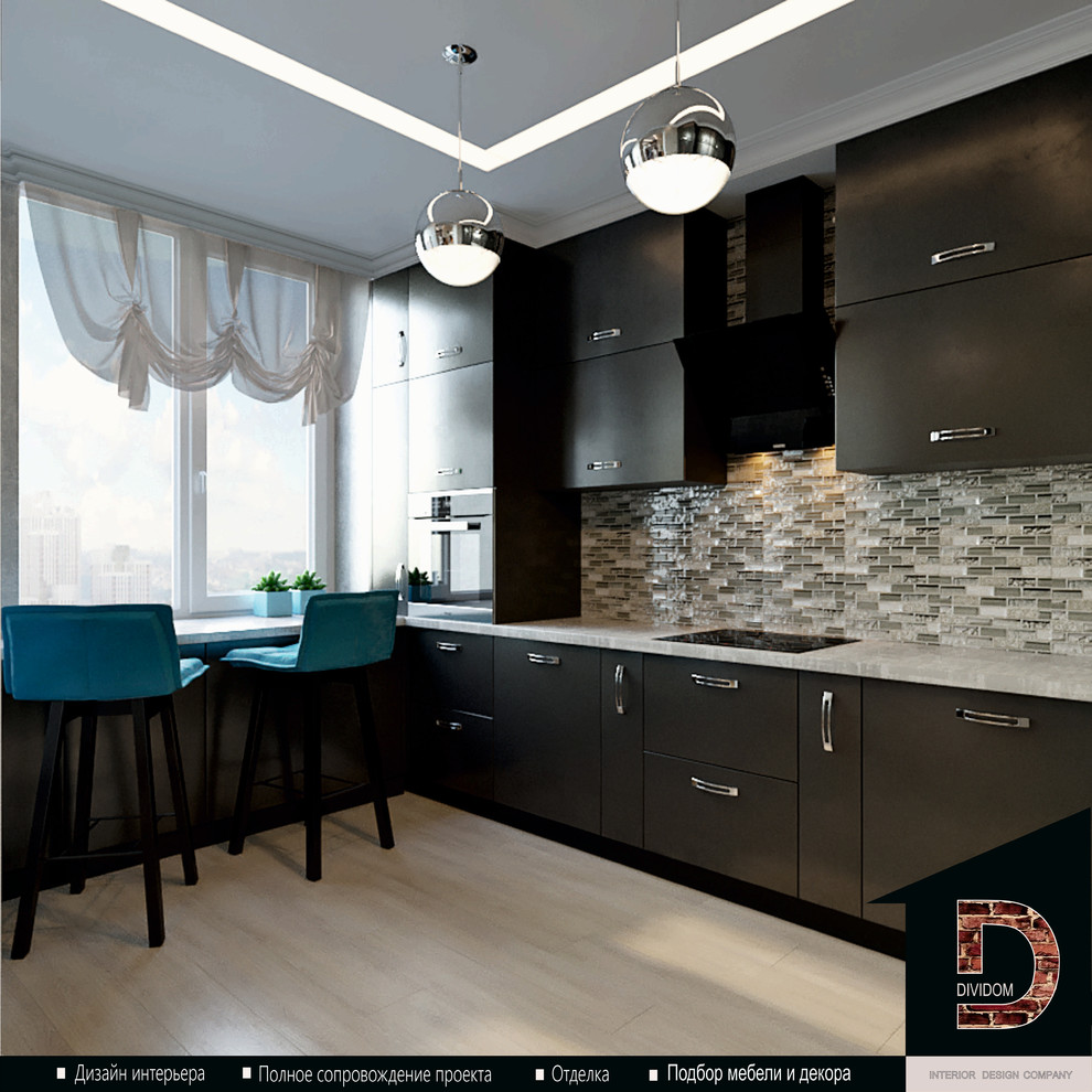 ДИЗАЙН КВАРТИРЫ СТУДИИ В СОВРЕМЕННОМ СТИЛЕ