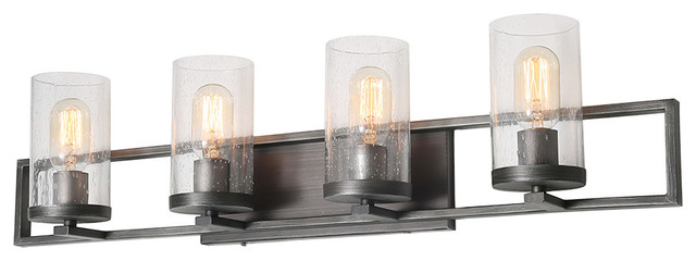 Laluz 4 Light Gl Wall Sconces Bathroom Lights Rustic Vanity Laluz 4 Light Gl Wall Sconces Bathroom Lights Rustic Vanity