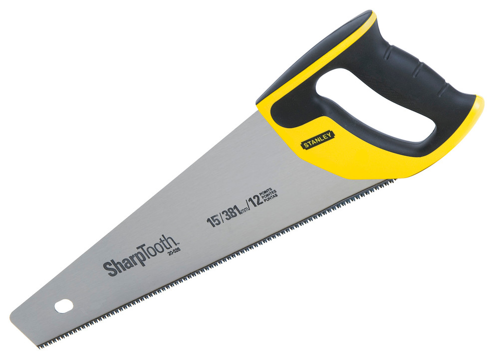 Stanley Hand Tools 15" 12 TPI SharpTooth Hand Saw