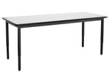 NPS Heavy Duty Height Adjustable Steel Table, Gray Frame, 24 X 54,  Whiteboard Top