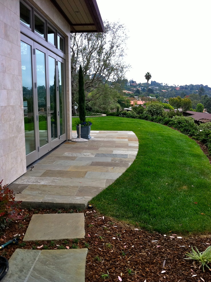 Contemporary La Jolla landscape architecture, courtyard, pool