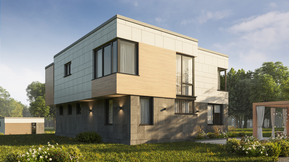 Современный индивидуальный жилой дом на Баркановской улице.