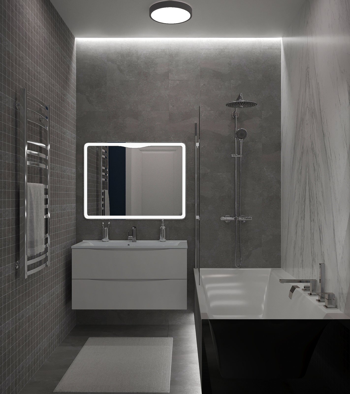 С/у и ванная комната в квартире холостяка, г. Краснодар, ул. Стахановская, д.1