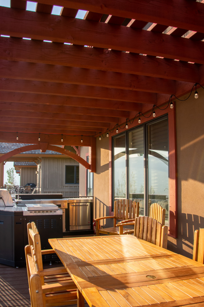 This is an example of a country deck in Salt Lake City.