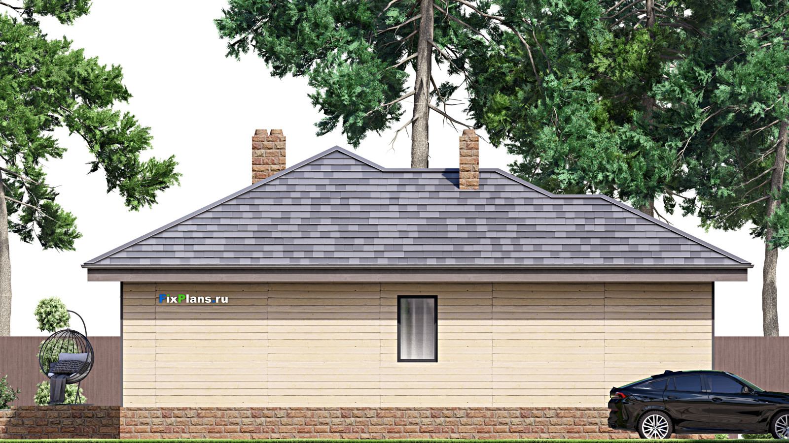 Проект одноэтажного дома 11х16м S206м2 F-16775