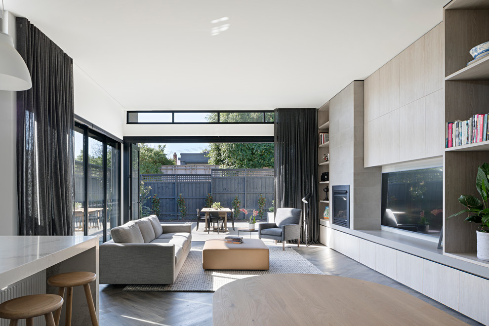 Modern living room in Melbourne.