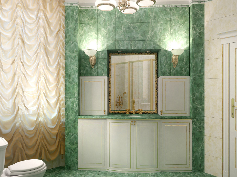 Санузел в классическом стиле