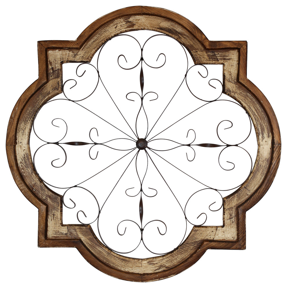 Hacienda Architectural Window French Country Outdoor Wall Art by