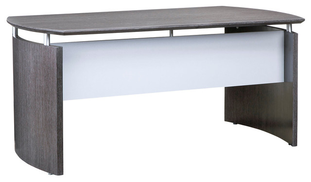 Mayline Napoli 72 Desk In Charcoal And Gray Finish Nd72cgr