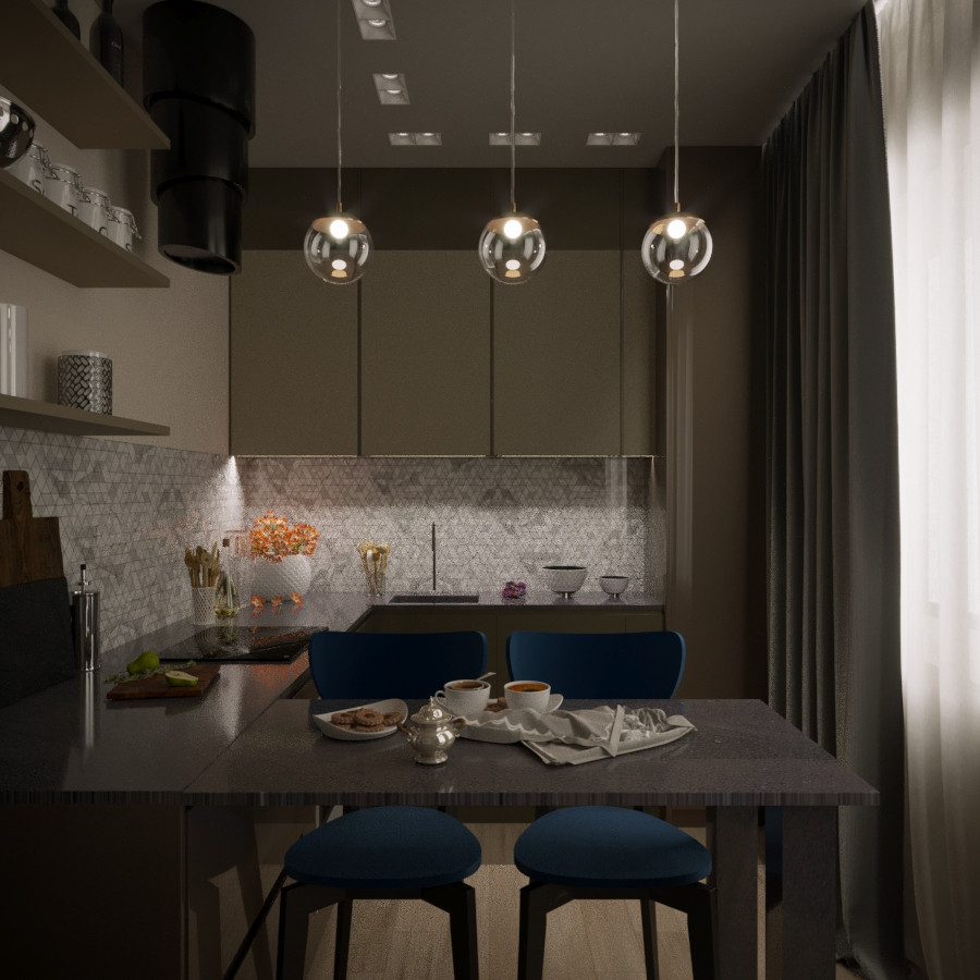 Интерьер на лесной