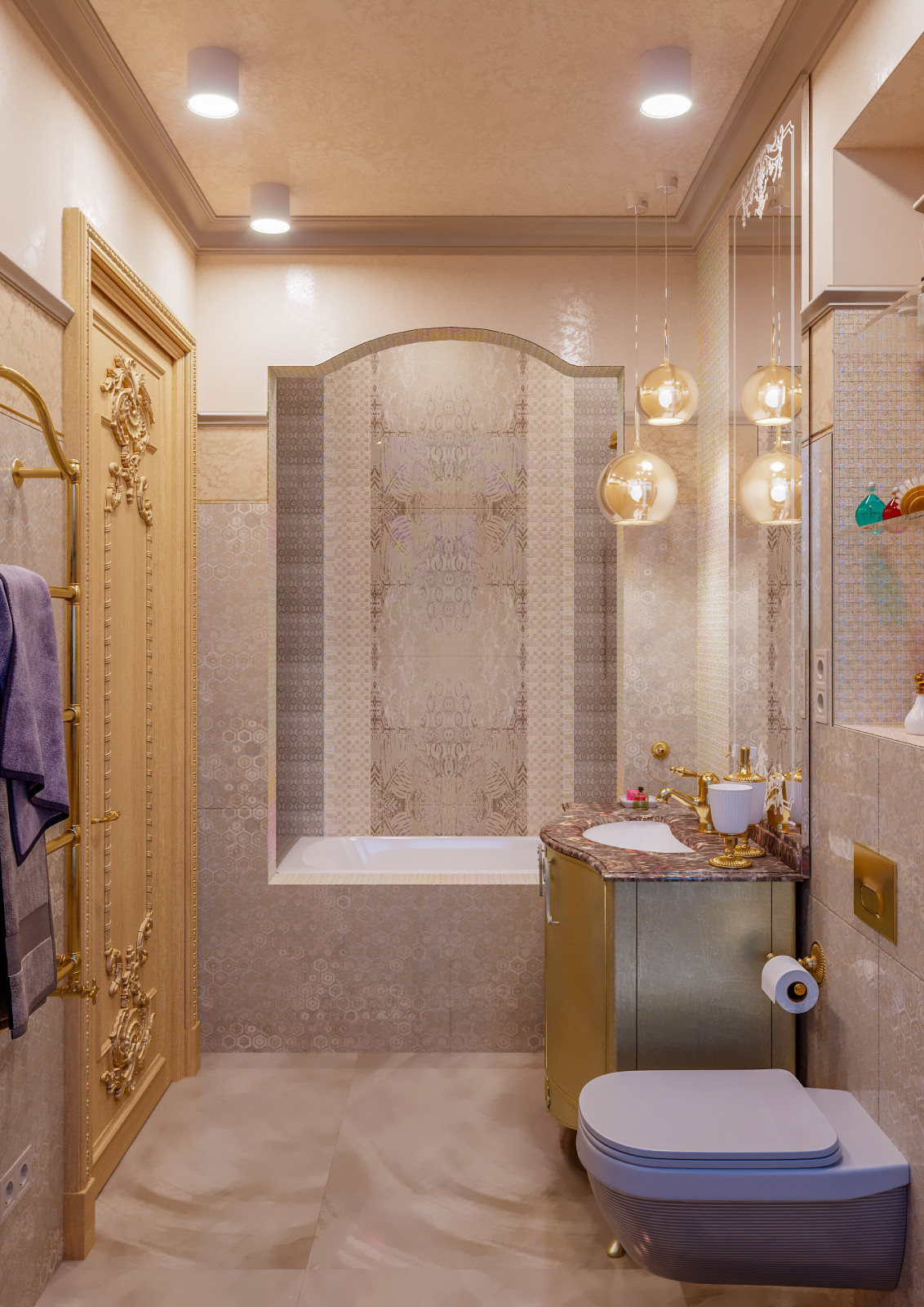 Дизайн евродвушки в ЖК Гранвиль