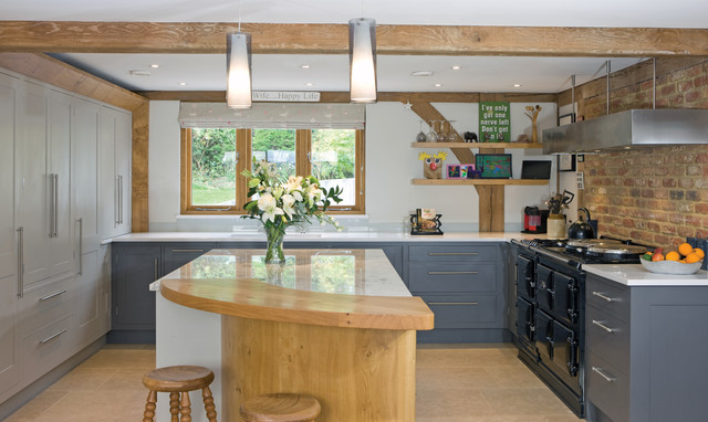 AGA Total Control rustic-kitchen