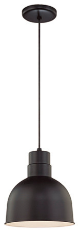 Millennium R Series Pendant Light in Satin Black