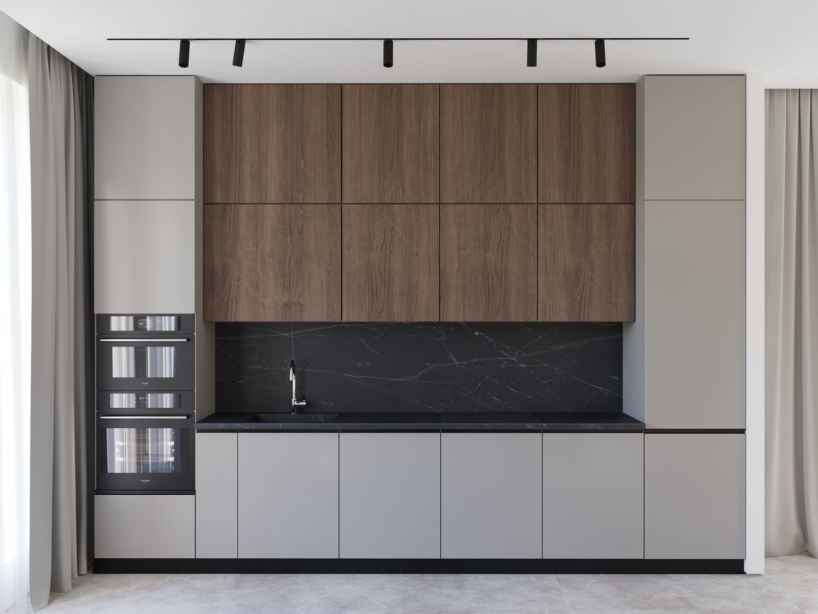 Кухня-гостиная в загородном доме