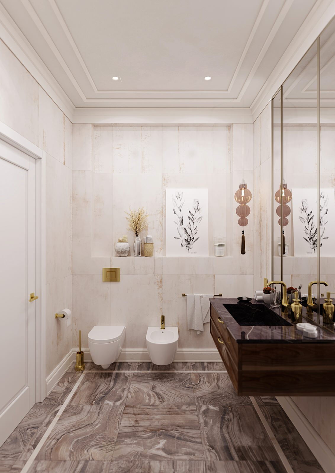 Проект интерьера квартиры в ЖК «Солнечный Олимп»