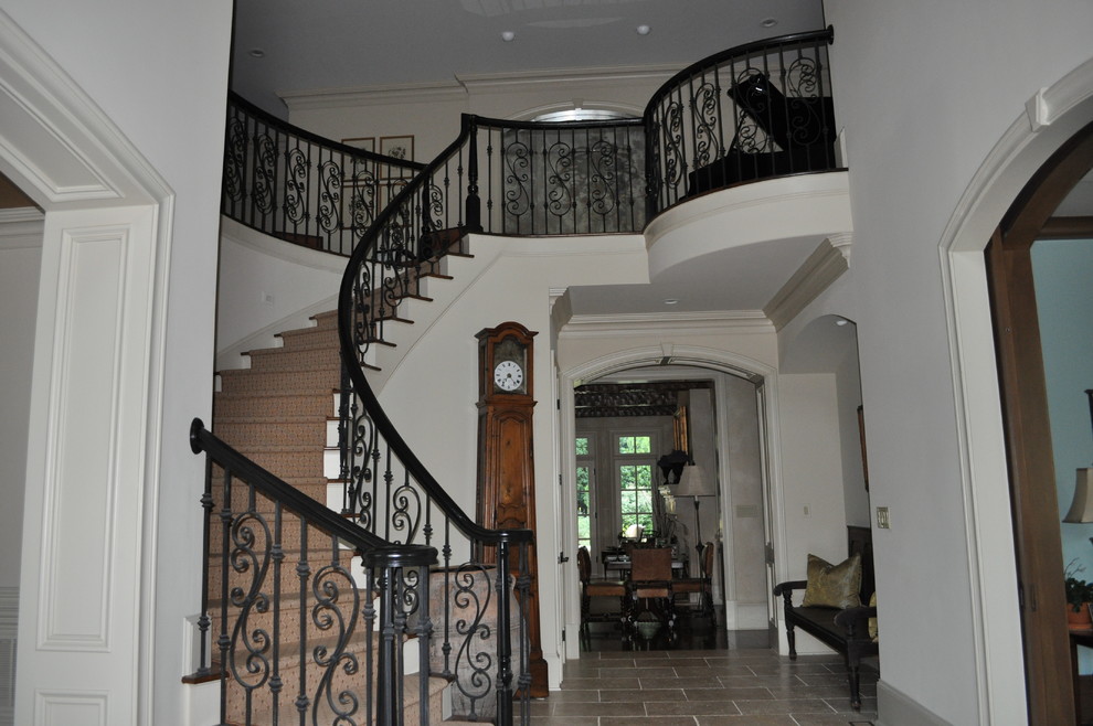 Staircase - transitional staircase idea in Raleigh