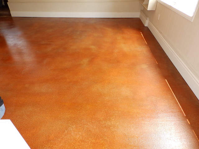 Garage Floor Acid Staining Modern Garage Los Angeles By