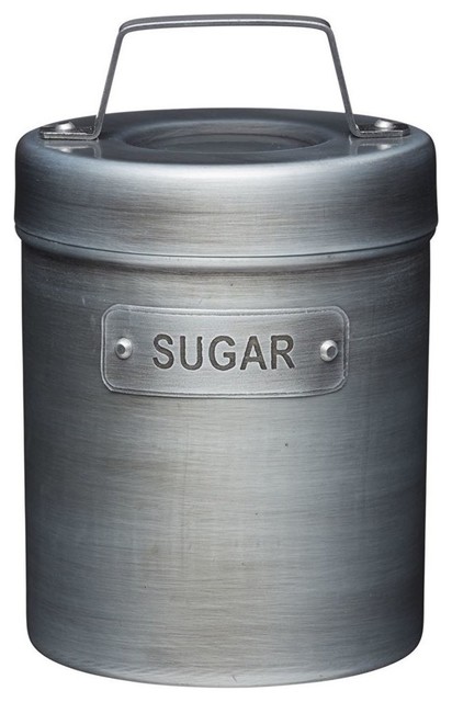 KitchenCraft Industrial Kitchen Vintage Style Metal Sugar Caddy