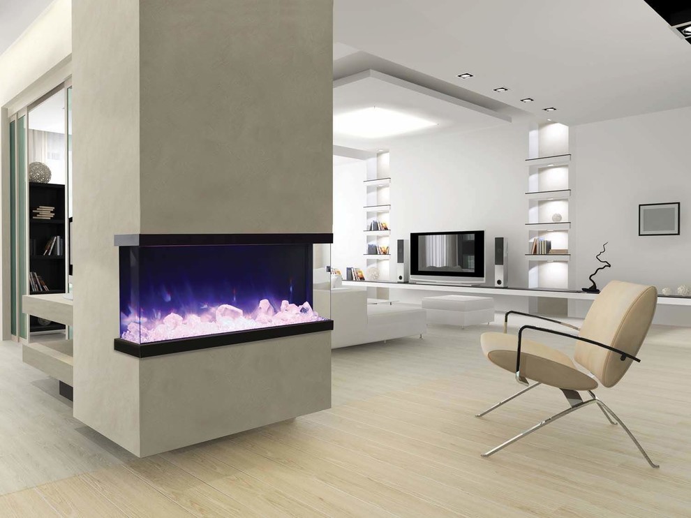TruView Series Indoor/Outdoor Electric Fireplace, 40" Contemporary