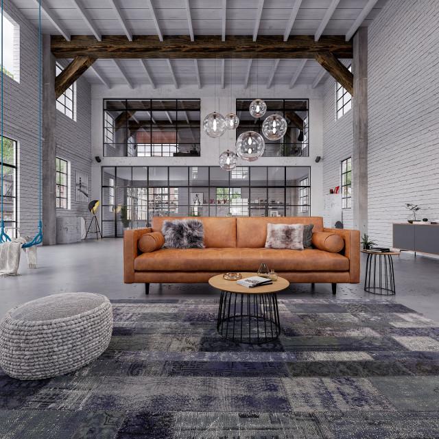 Fez Tan Leather Sofa Miami by MODANI Houzz AU