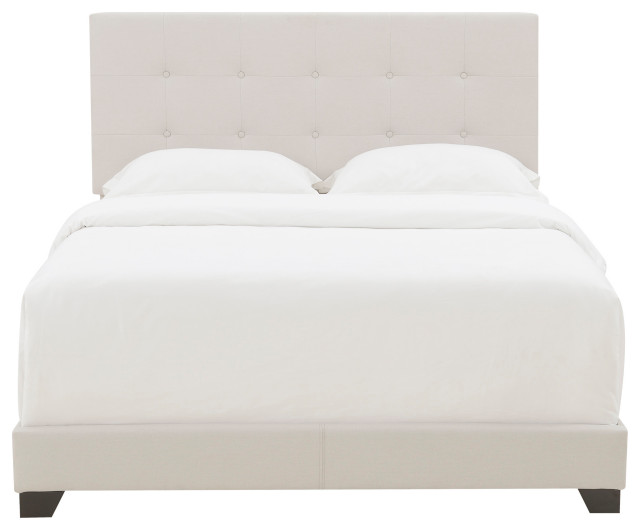 Delacora Hm Ds A125 291 461 King Size Mid Century Modern Transitional Panel Beds By Buildcom Houzz King Size Mid Century Modern, Mid Century Modern Bedroom Furniture Canada