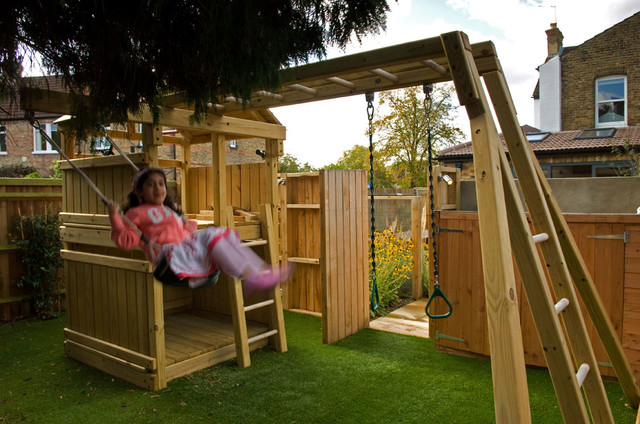 Climbing Frame and Swing contemporary-garden