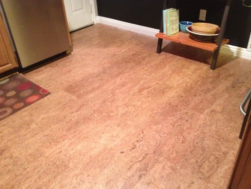 Cork Floor Wicanders Brand Contemporary Kitchen San