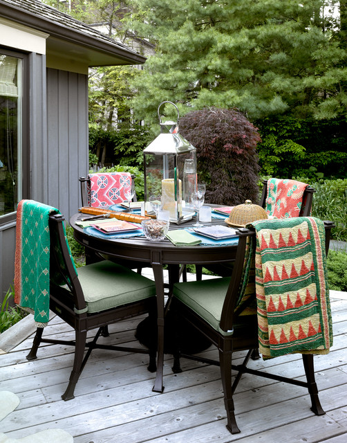 Evanston Courtyard Home traditional-deck