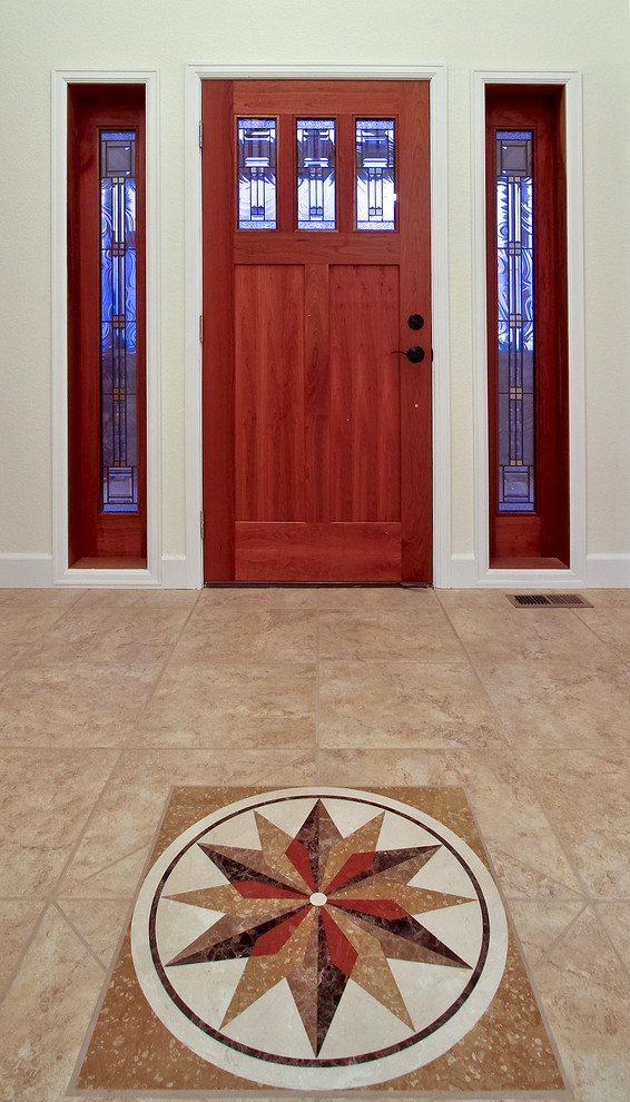 Inspiration for a transitional entryway remodel in Denver