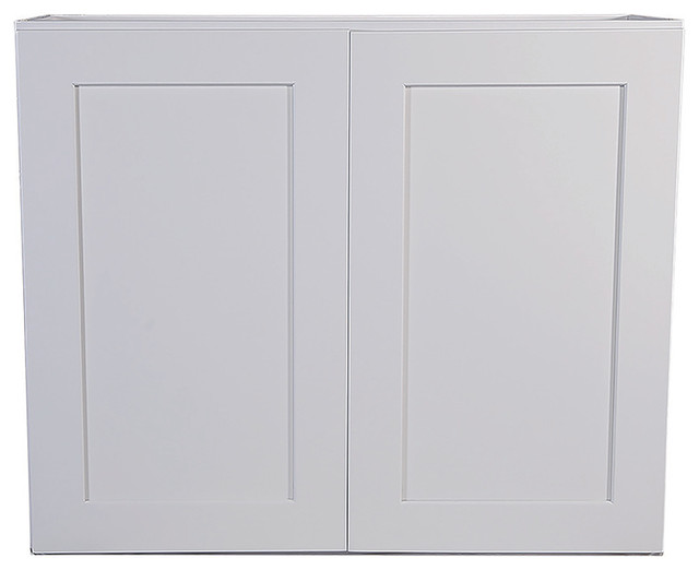 Brookings Fully Assembled Shaker Tall Wall Kitchen Cabinet 33", White