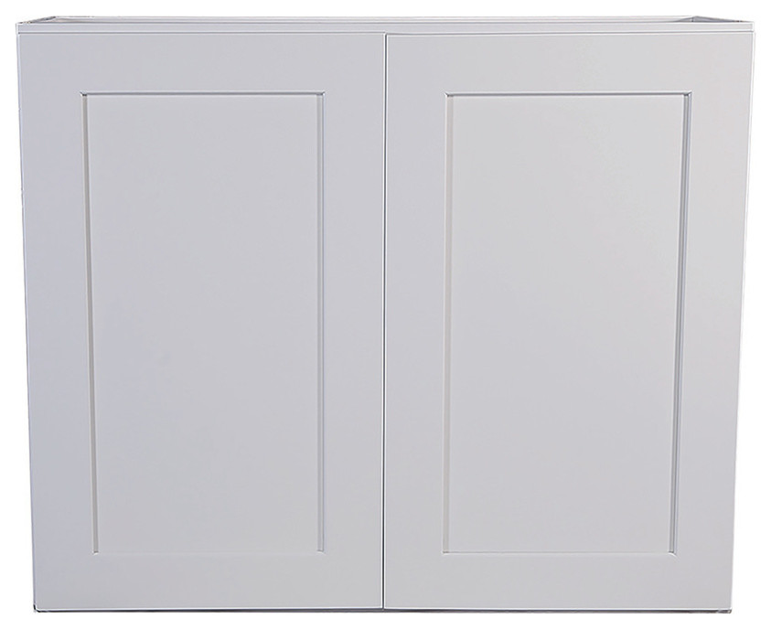 Brookings Fully Assembled Shaker Tall Wall Kitchen Cabinet 33", White