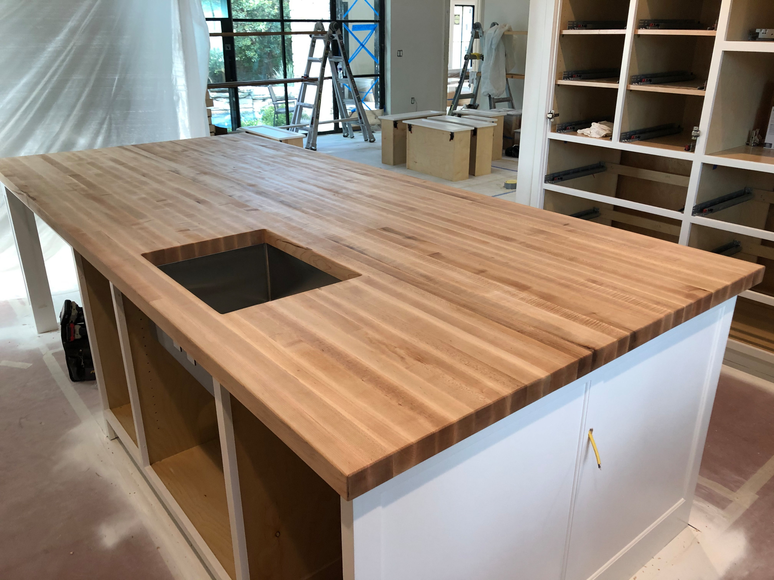 Edge Grain Wood Countertops