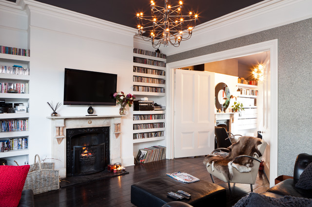 Fountain House modern-vardagsrum
