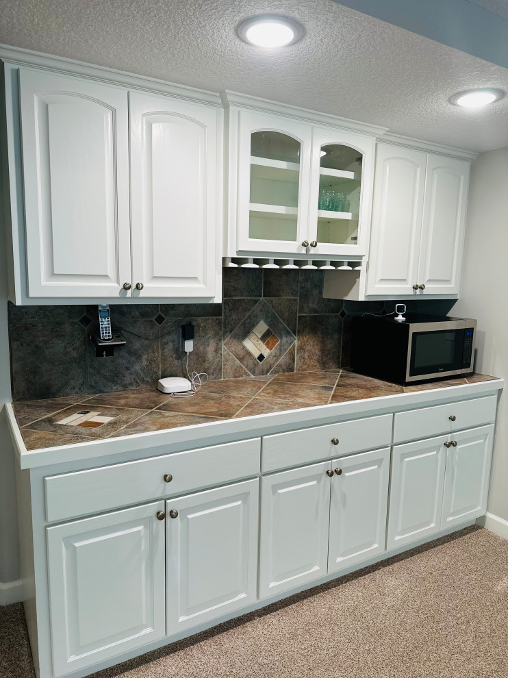 Handy Lower Level Built-in Bar