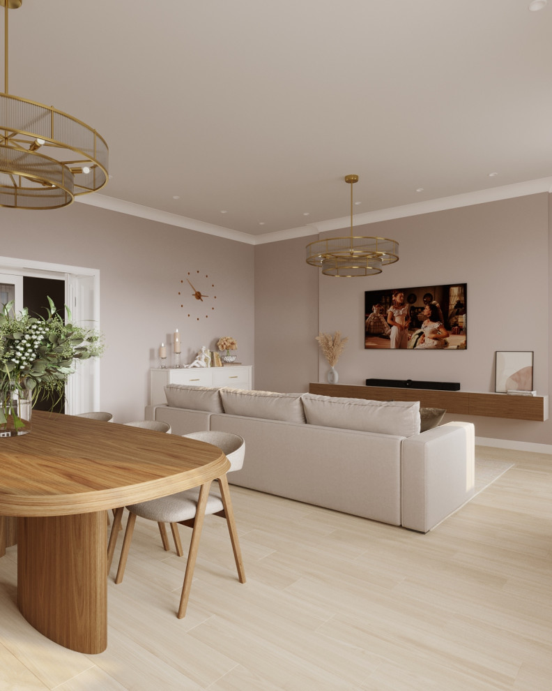 Гостиная квартиры в центре Казани