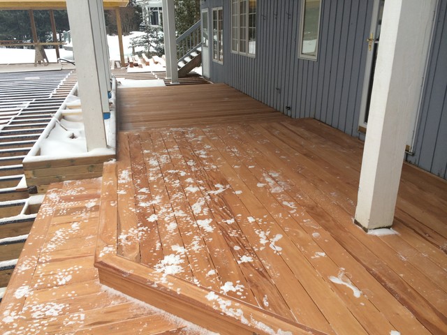 Fijian Genuine Mahogany Deck - Collingwood Ontario coastal