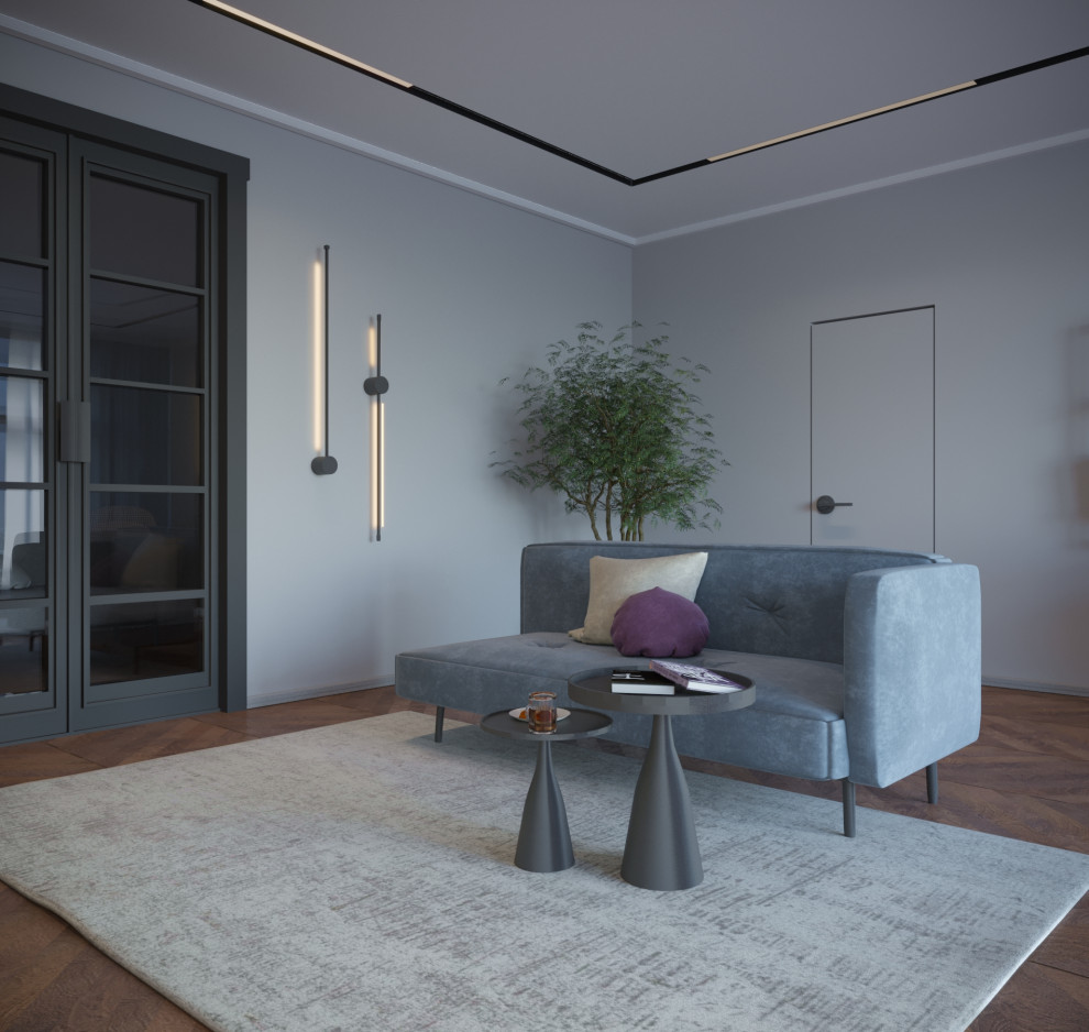 Визуализации и моделинг гостинной для квартиры в Москве