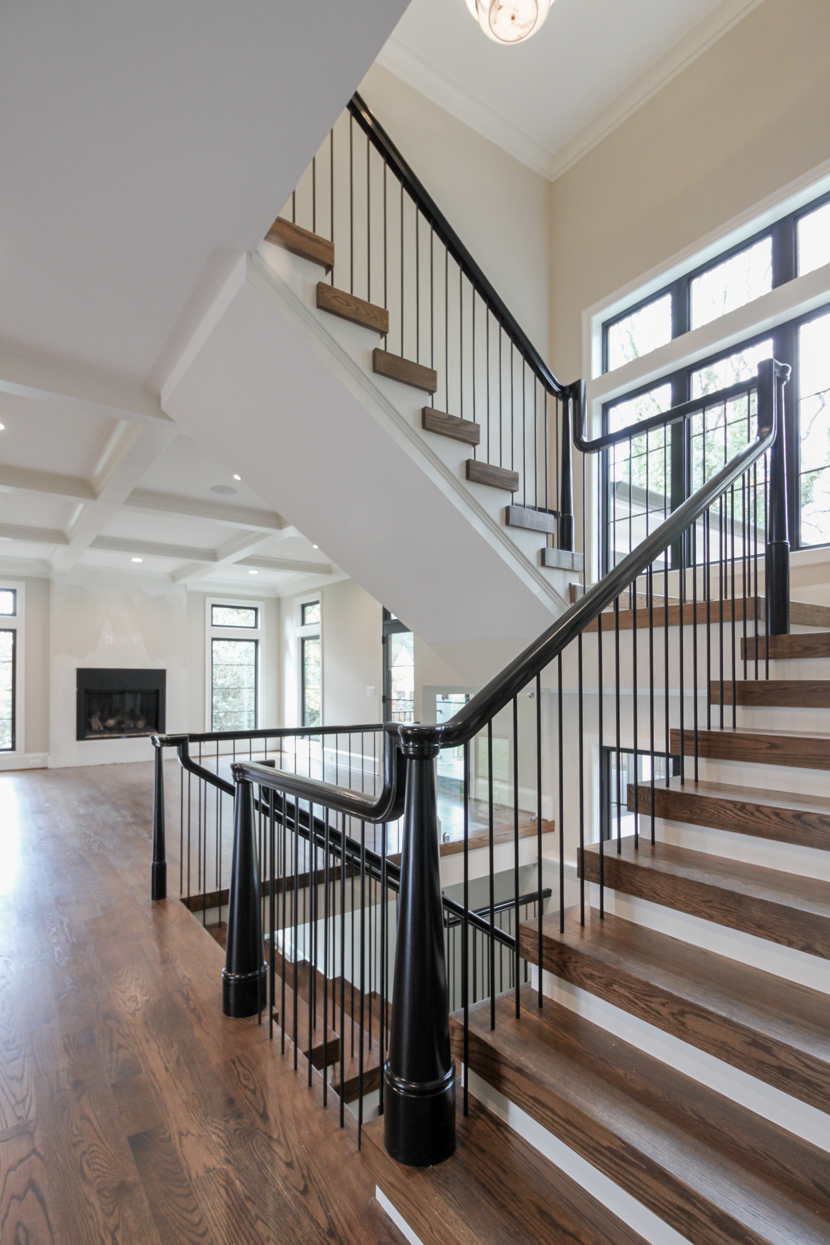 89_Eclectic and Edgy Staircase in French Contemporary Residence, McLean VA 2210