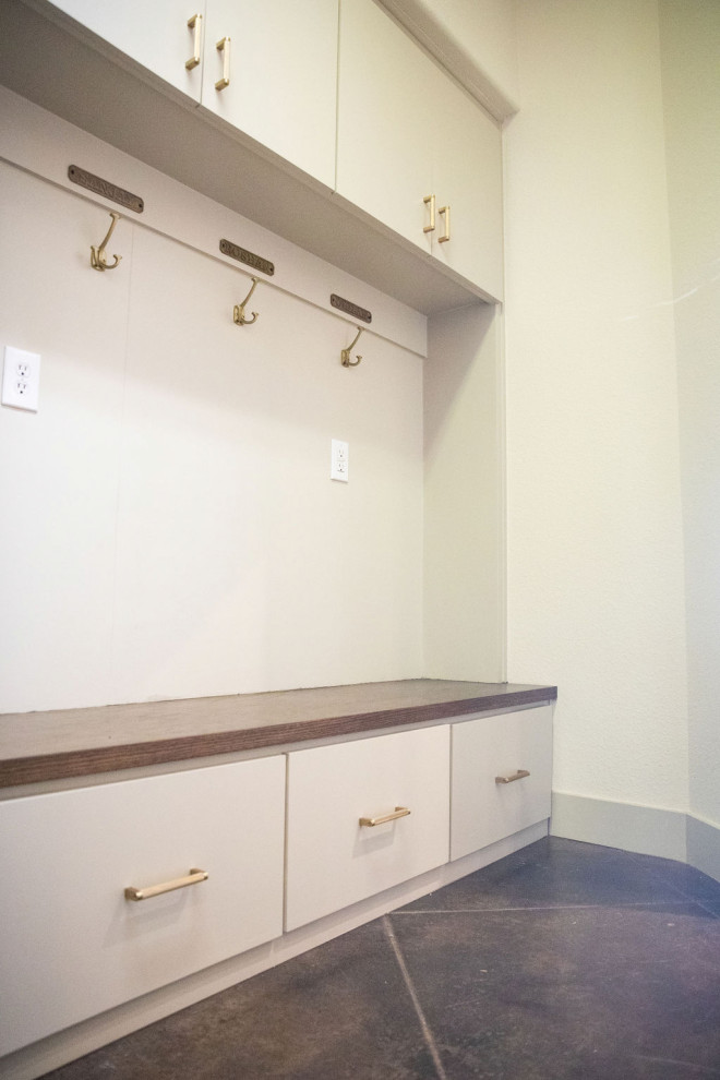 Entry, Living, Kitchen, Laundry + Bathrooms