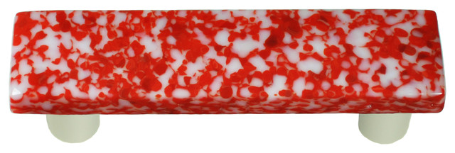 Art Glass Rectangle Granite Pull Alum Post Eclectic Cabinet