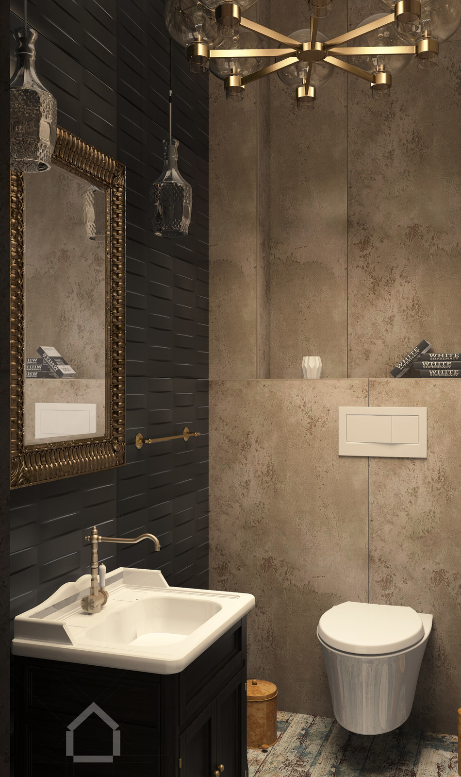 Маленький санузел в 3-х комнатной квартире Санкт-Петербург