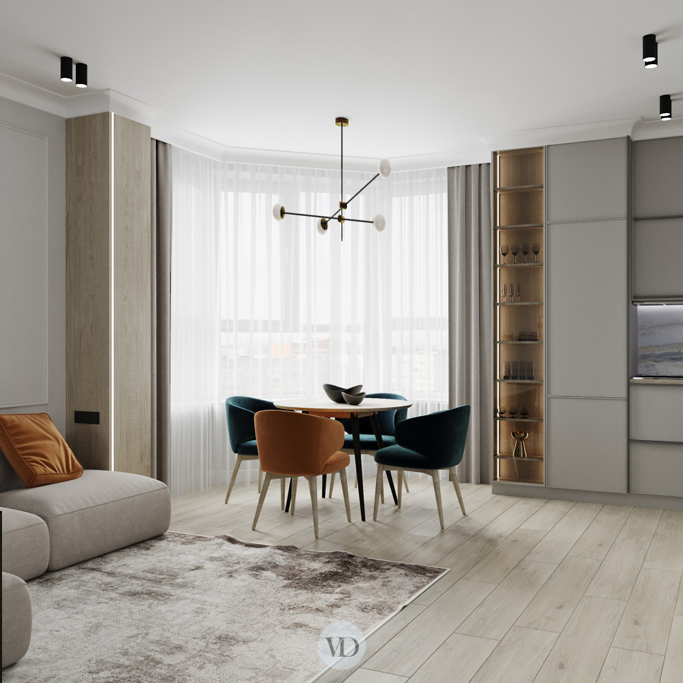 Дизайн-проект квартиры в ЖК Hьютон 2022