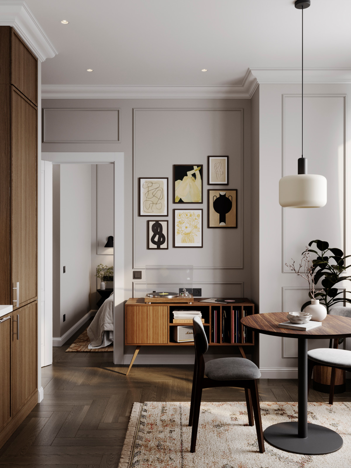 Уютный интерьер в ЖК Западный Порт