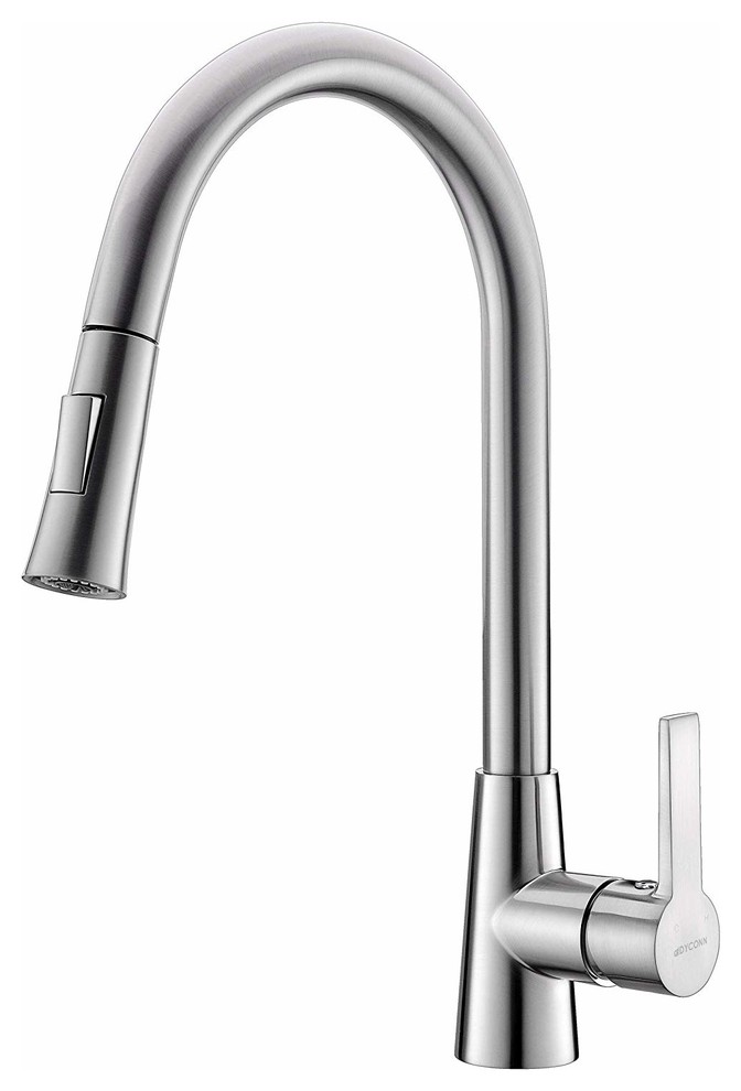 Dyconn Faucet Danube TB1H15-BN Single Handle Pull Out Kitchen Faucet